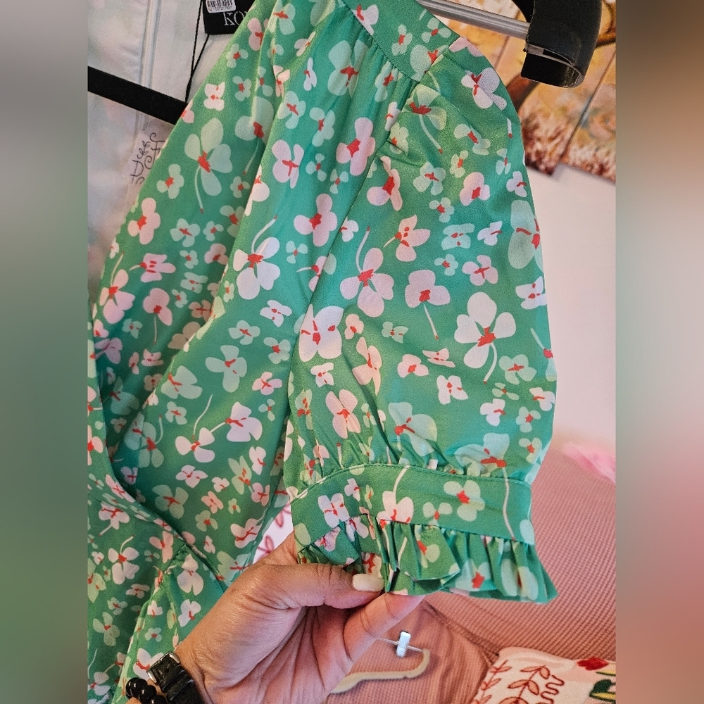 Free People Kourt Rhoda Floral Mini Dress - Picture 9 of 13